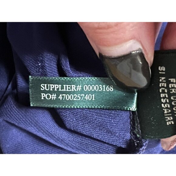 Lauren Ralph Lauren Long Sleeve Faux Wrap Round Neck Ruched Dress Size 6 Formal‎ - Picture 13 of 13